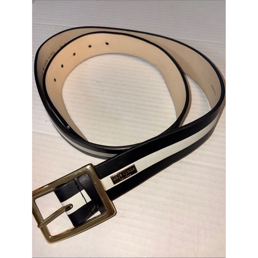 Kate Spade leather stripe belt Large